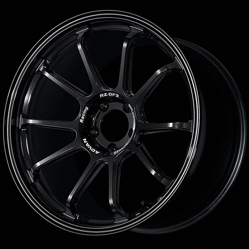 Advan RZ-DF2 20x9.5 / +20 Offset / 5x120 / 72.5mm Bore / Racing Titanium Black YAF0J20WTB