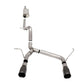 Corsa 07-18 Jeep Wrangler JKU 3.6L Sport 2.75in Cat-Back Exhaust w/ Single 4in Black Tips 21122BLK