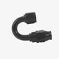 Aeromotive PTFE Hose End - AN-08 - 180 Deg - Black Anodized 15363
