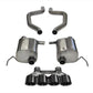 Corsa Performance 2015 Chevy Corvette Z06 3" Axle Back Exhaust, Black Quad 4.5" Tips