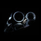 Anzo 2000-2005 Mitsubishi Eclipse Projector Headlights w/ Halo Black
