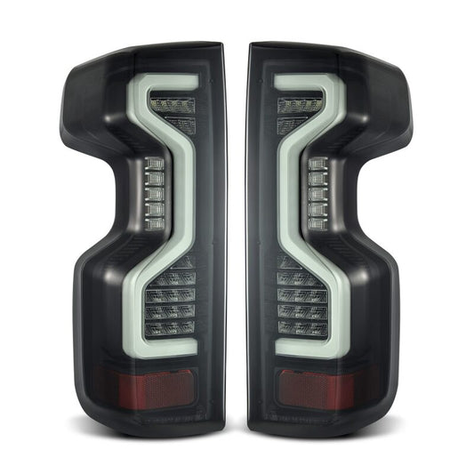 AlphaRex 19-23 Chevrolet Silverado 1500/2500HD/3500HD PRO-Series LED Tail Lights Jet Black 620070 *Discontinued