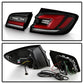 SPYDER 11-17 BMW 5 Series F10 F18 M5  Sequential Turn Signal LED Tail Light - BK ALT-YD-BMWF1011-BK 5088512