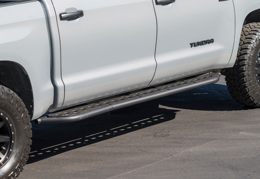 Cali Raised LED Cali Raised 2022 Toyota Tundra Rock Sliders - Non Hybrid / Kick Out / RawFiller Plate / Raw CR4203