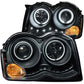 Anzo 2008-2010 Jeep Grand Cherokee Projector Headlights w/ Halo Black CCFL