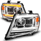 ANZO 09-20 Nissan Frontier Chrome Projector Plank Style DRL w/ Switchback & Sequential LED DRL 111598