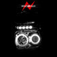 Anzo 2008-2010 Ford F-250 Projector Headlights w/ Halo Chrome (CCFL)