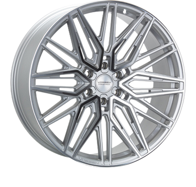 Vossen HF-7 22x10.5 / 5x112 / ET8 / Super Deep Face / 66.5 - Silver Polished Wheel