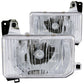 Anzo 1988-1989 Nissan Hardbody Crystal Headlights Chrome