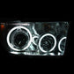 Anzo 2007-2013 Toyota Tundra Projector Headlights w/ Halo Black (CCFL)