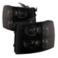 SPYDER Xtune Chevy Silverado 07-13 Crystal Headlights Black Smoked HD-JH-CS07-AM-BSM 9030260