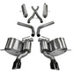 Corsa Performance 12-14 Jeep Grand Cherokee 6.4L V8 Black Sport Cat-Back Exhaust