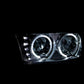 Anzo 1999-2006 Gmc Sierra 1500 Crystal Headlights w/ Halo and LED Chrome
