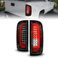 ANZO 15-21 GMC Canyon Full LED Taillights w/ Red Lightbar Black Housing/Clear Lens 311434
