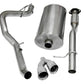Corsa Performance 09-13 Chevrolet Suburban 1500 5.3L V8 Polished Sport Cat-Back Exhaust