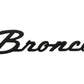Ford Racing 2021+ Bronco Classic Script Fender Badges - Matte Black (Pair) M-1447-BSMB