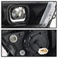 SPYDER xTune Toyota Tacoma 16-18 DRL Light Bar Projector Headlights - Black PRO-JH-TTA16-LBDRL-BK 9039256
