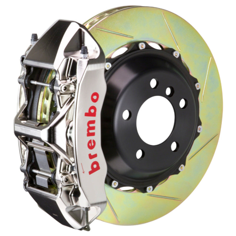Brembo 05-11 997 C2S/997 C2 GTS Fr GTR BBK 6 Piston Billet 355x32 2pc Rotor Slotted Type1 - Nickel 1M2.8004AR