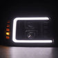 AlphaRex 92-96 Ford F-Series/Bronco PRO-Series Proj Headlight Blk w/Seq. Sig & DRL 880266 *Discontinued