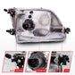 Anzo 1997-2003 Ford F-150 Crystal Headlights Chrome