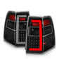 ANZO 07-17 Ford Expedition LED Taillights w/ Light Bar Black Housing Clear Lens 311408
