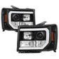 Spyder GMC Sierra 1500/2500/3500 07-13 V2 Projector Headlights- Black PRO-YD-GS07V2-LBDRL-BK 5083630