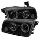 Spyder Dodge Charger 06-10 Projector Headlights Halogen- LED Halo LED Blk Smke PRO-YD-DCH05-LED-BSM 5078353