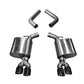 Corsa 15-19 Dodge Challenger 6.4L/17-19 Challenger 5.7L Black Sport Axle-Back Exhaust w/3.5in Tips 21020BLK