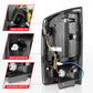 ANZO 2002-2006 Dodge  Ram 1500 LED Tail Lights w/ Light Bar Black Housing Smoke Lens 311369