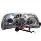 Anzo 1997.5-2003 Ford F-150 Projector Headlights w/ Halo and LED Black 1pc