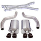 Corsa Performance 3.0" Dual Rear Exit Cat-Back Exhaust System with Twin 4.0" Tips Sport
