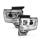 Anzo 2009-2014 Ford F-150 Projector Headlights w/ U-Bar Chrome