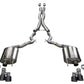 Corsa 18-20 Ford Mustang GT Convertible w/o Active Valves Xtreme Cat-Back w/ Black PVD 4in Tips 21048BLK
