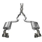 Corsa Performance 15-16 Ford Mustang GT 5.0 3in Cat Back Exhaust Polish Quad Tips
