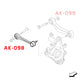 Godspeed BMW 6-Series (E63/E64) 2004-10 Adjustable Rear Arms With Spherical Bearings