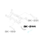 Godspeed Subaru Baja (BT) 2003-06 Adjustable Rear Arms With Spherical Bearings