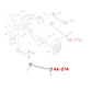 Godspeed Audi A5 Sportback/S5 Sportback /RS5 Sportback (F5) 2018-23 Adjustable Rear Arms With Spherical Bearings