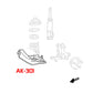 Godspeed Ford Mustang 1999-04 (Not Cobra) Adjustable Rear Lower Control Arms
