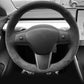 TESERY Alcantara Steering Wheel Cover for Model 3 / Y