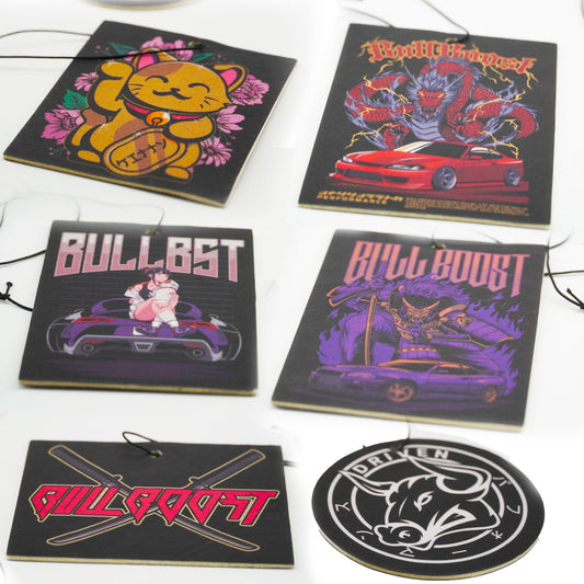 6 Pack Bull Boost New Car Smell Air Fresheners 45 ENTRIES