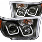 Anzo Black U-Bar Projector Headlights 2007-2013 Toyota Tundra