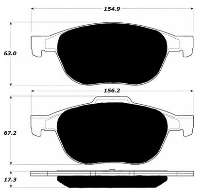 Porterfield Brake Pads for 2012 FORD FOCUS R/Disc