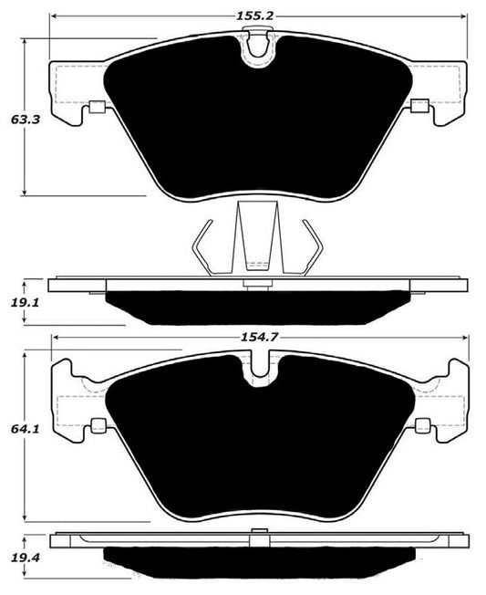 Porterfield Brake Pads for 2006 BMW 330 Series E90
