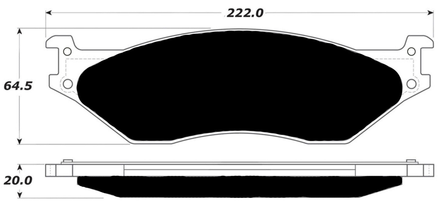 Porterfield Brake Pads for 2008 FORD F450 Super Duty