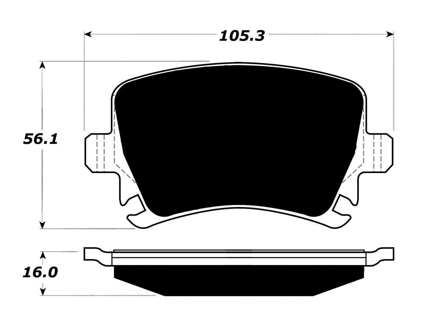 Porterfield Brake Pads for 2010 VOLKSWAGEN CC 3.6L VR6 4-Motion