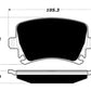 Porterfield Brake Pads for 2011 VOLKSWAGEN GOLF 2.0 TDI 260mm Rear Discs