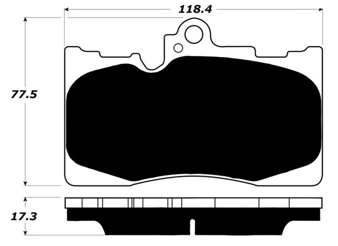 Porterfield Brake Pads for 2017 LEXUS RC200T