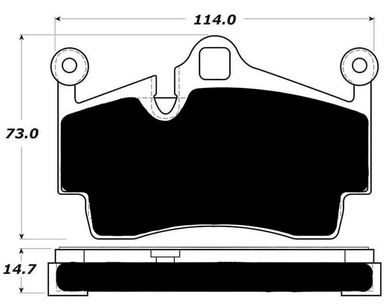 Porterfield Brake Pads for 2014 PORSCHE Boxster