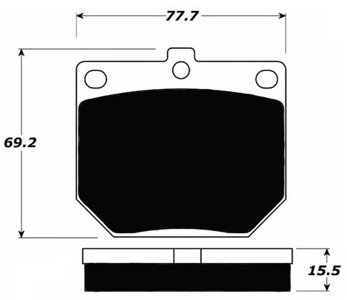 Porterfield Brake Pads for 1969 TRIUMPH GT 6