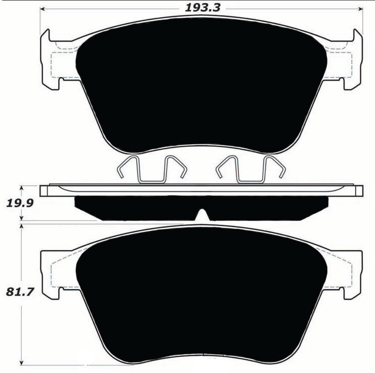Porterfield Brake Pads for 2012 BENTLEY CONTINENTAL